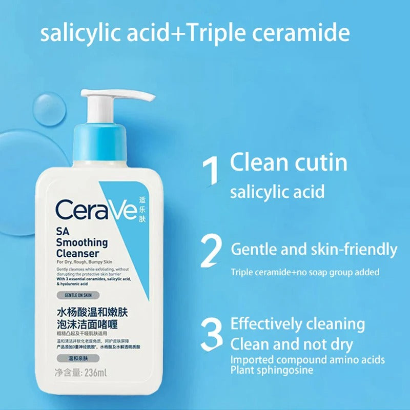 CeraVe SA Smoothing Cleanser – For Rough & Bumpy Skin