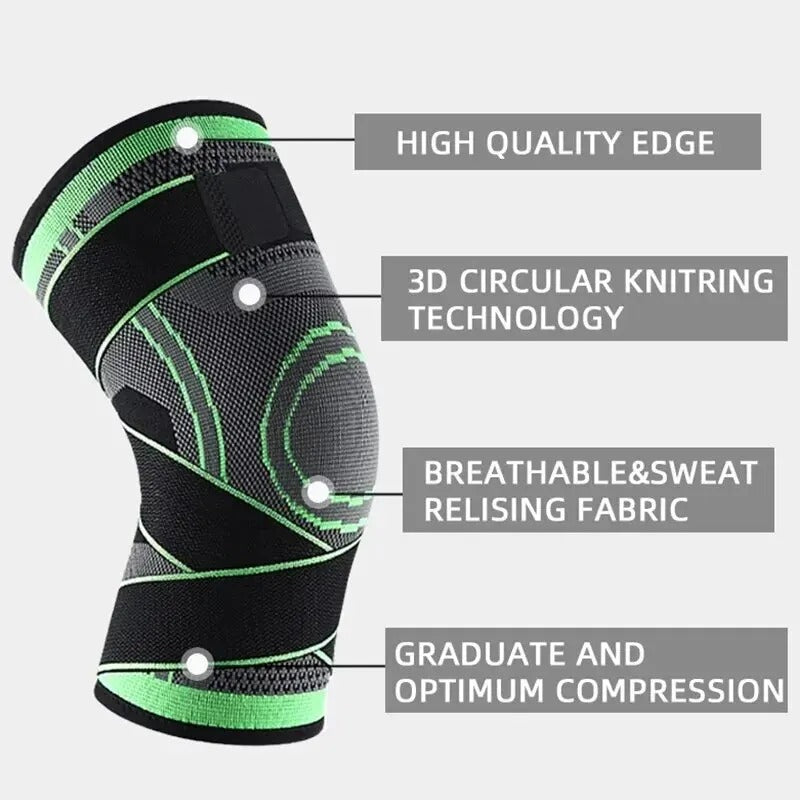 3D Knee Support Band – Compression Knee Brace for Pain Relief