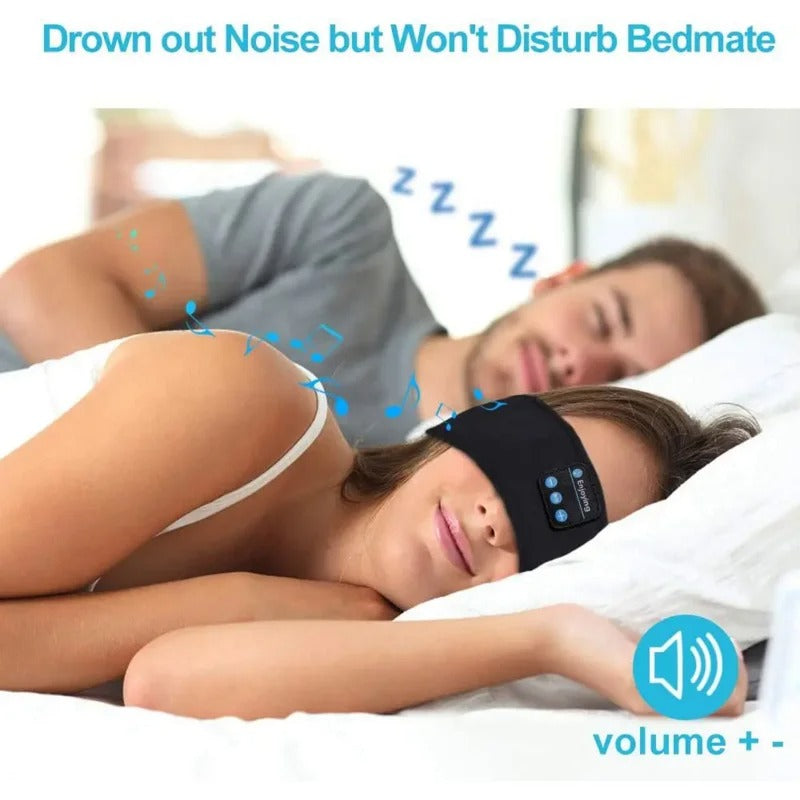 Bluetooth Sleeping Headband Headphones – Wireless Music Eye Mask