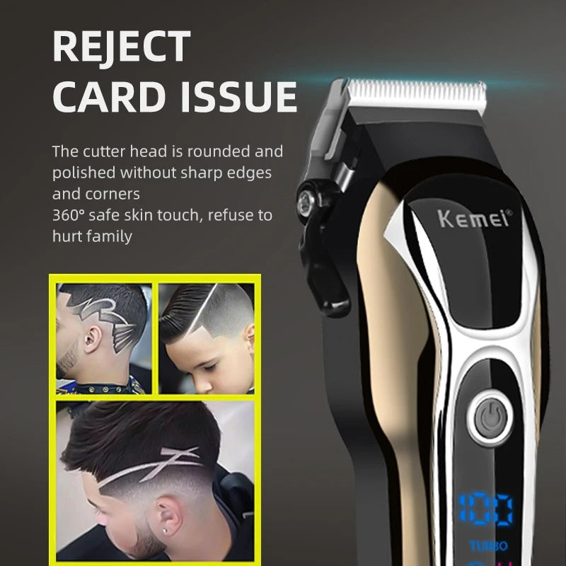 Professional Hair Clipper Rechargeable Trimmer – Cordless Grooming Tool